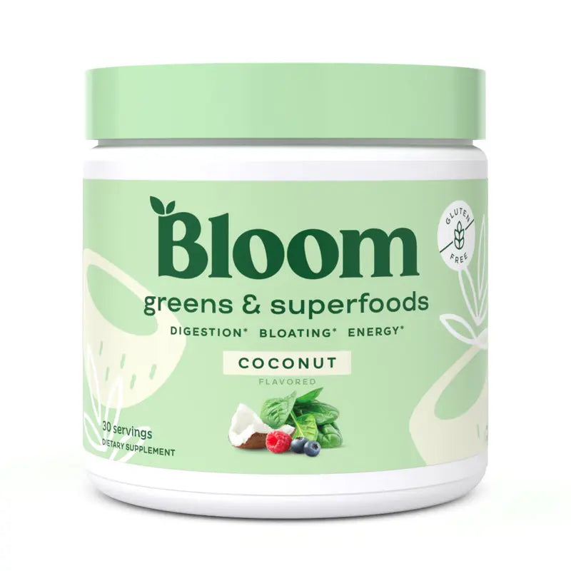 30Ct Bloom Nutrition Greens and Superfoods Powder - Probiotics for Digestive Health & Bloating Relief for Women, Digestive Enzymes for Gut Health, Best Tasting Greens