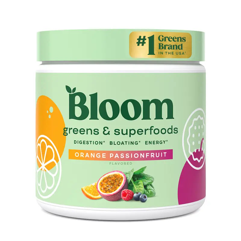 30Ct Bloom Nutrition Greens and Superfoods Powder - Probiotics for Digestive Health & Bloating Relief for Women, Digestive Enzymes for Gut Health, Best Tasting Greens