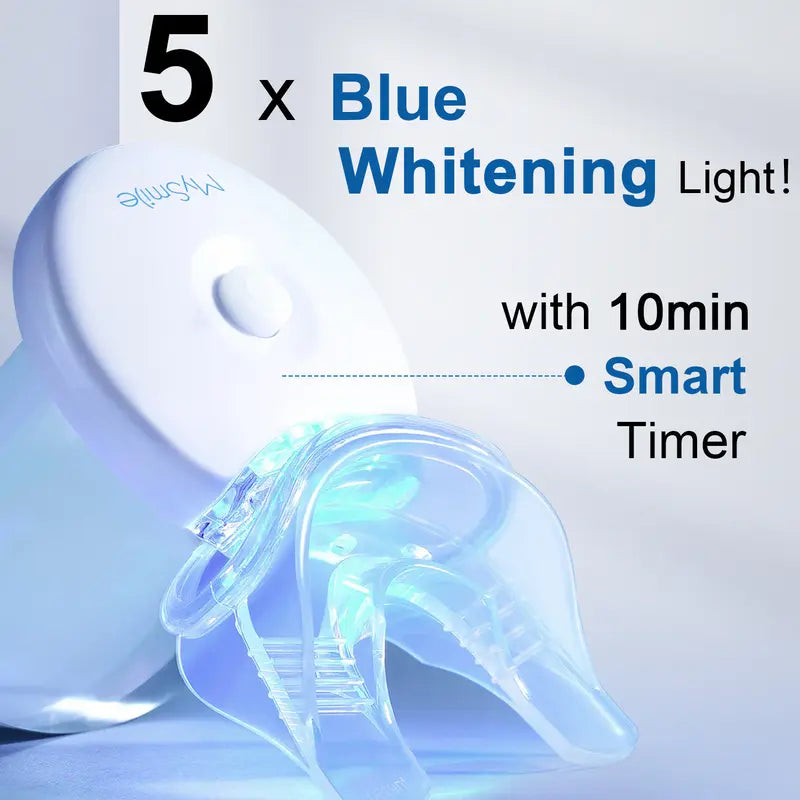 Mysmile Original Teeth Whitening Kit with 5X LED Light W/ 18% CP Summer Sale(Result May Vary)