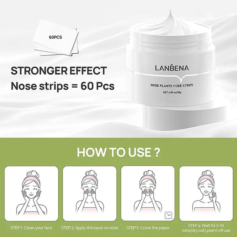 [Free Shipping] LANBENA Version 2.0 Has Been Newly Upgraded Blackhead Remover - Peel off Mask for Nose & Face, Blackhead Removal Kit 1.05Oz